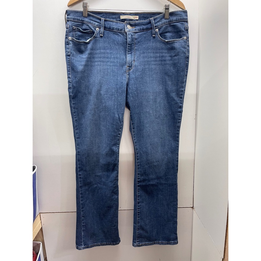 Levis Classic Bootcut Jeans Womens 18W S Medium Wash Stretch Denim 23649-0030